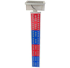 太陽(yáng)能紅藍(lán)爆閃燈（豎立式）